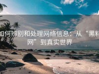 如何辨别和处理网络信息：从“黑料网”到真实世界