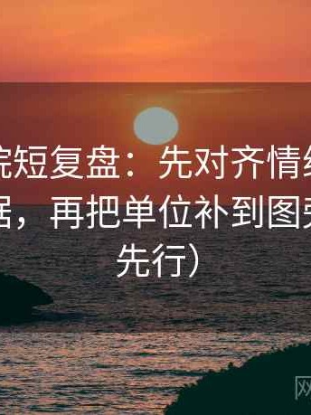 蜂鸟影院短复盘：先对齐情绪有没有顶替证据，再把单位补到图旁（证据先行）