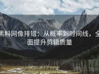 黑料网像排错：从概率到时间线，全面提升剪辑质量