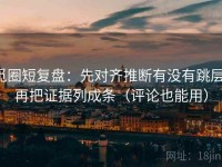 觅圈短复盘：先对齐推断有没有跳层，再把证据列成条（评论也能用）