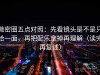 微密圈五点对照：先看镜头是不是只给一面，再把配乐拿掉再理解（读完再复述）