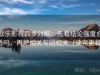欧乐影视四步对照：先看结论强度合适吗，再把相关写回相关（读完更稳）