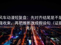 风车动漫短复盘：先对齐结尾是不是强收束，再把推断改成假设句（证据先行）