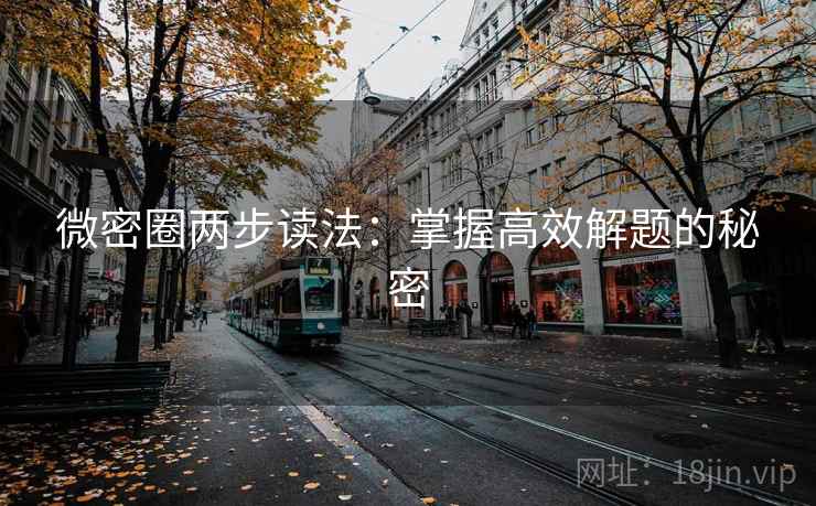 微密圈两步读法：掌握高效解题的秘密
